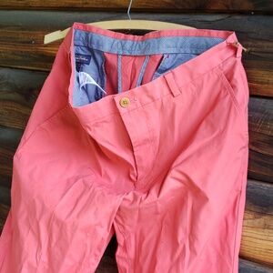 Brooks Brothers Clark Cotton Chinos Nantucket Red Pink Sz 36 / 32
